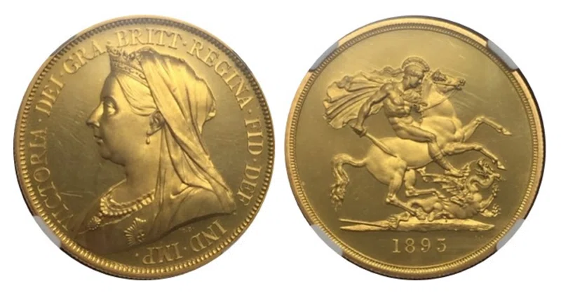 Soaring Prices! "1893 Victoria Old Head Gold and Silver Proof Set 2